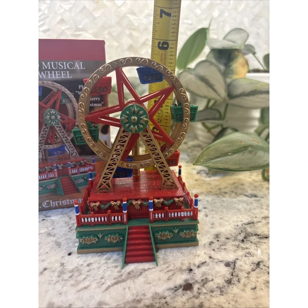 NOS Mr. Christmas Mini Musical Carousel, Ferris Wheel,‎ & Christmas Tree
